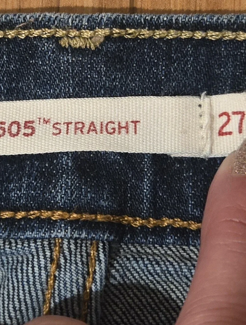 Levis 505 Classic Dark Blue Women's Straight-Leg Jeans